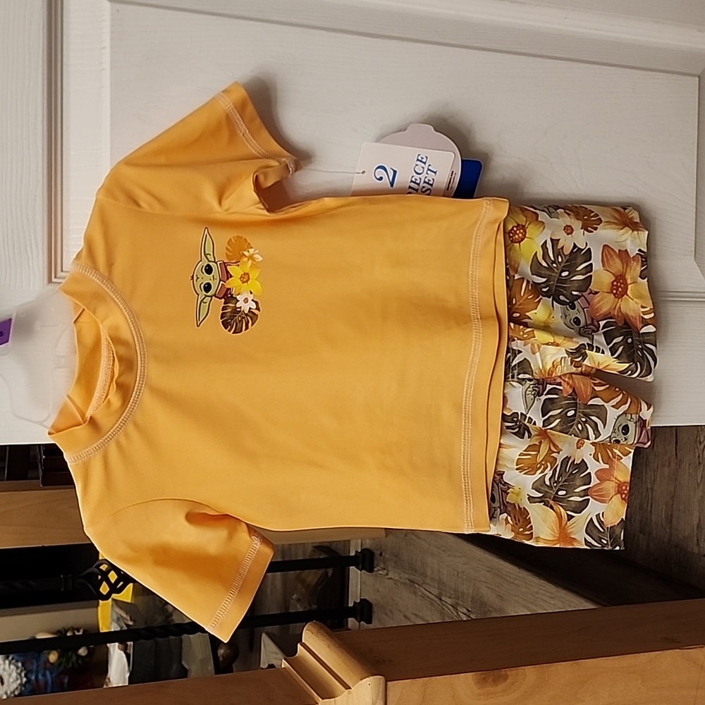 12 M Star Wars swim wear...baby Yoda